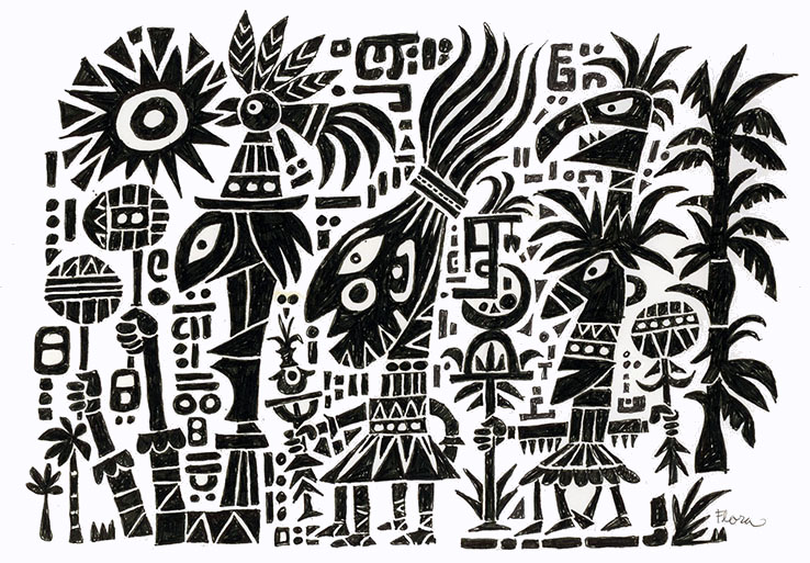 Mayan Procession